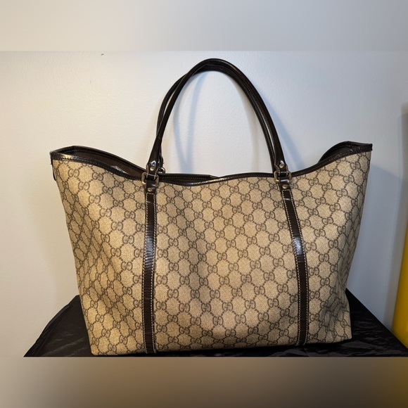 Gucci GG Supreme Monogram Coated Canvas Large Tote Bag with COA - Picture 3 of 17